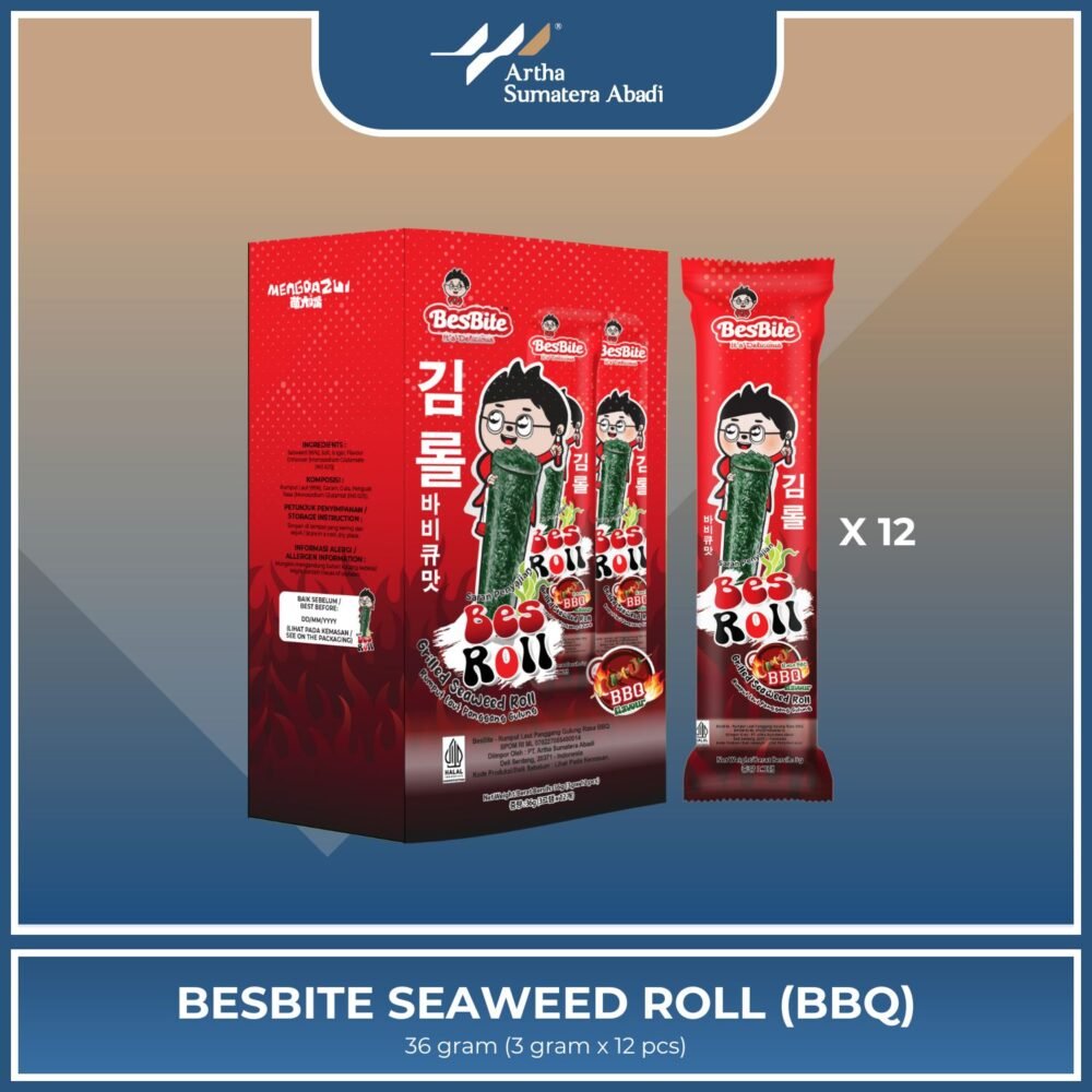 BESBITE SEAWEED ROLL SPICY 36G(3Gx12)x12
