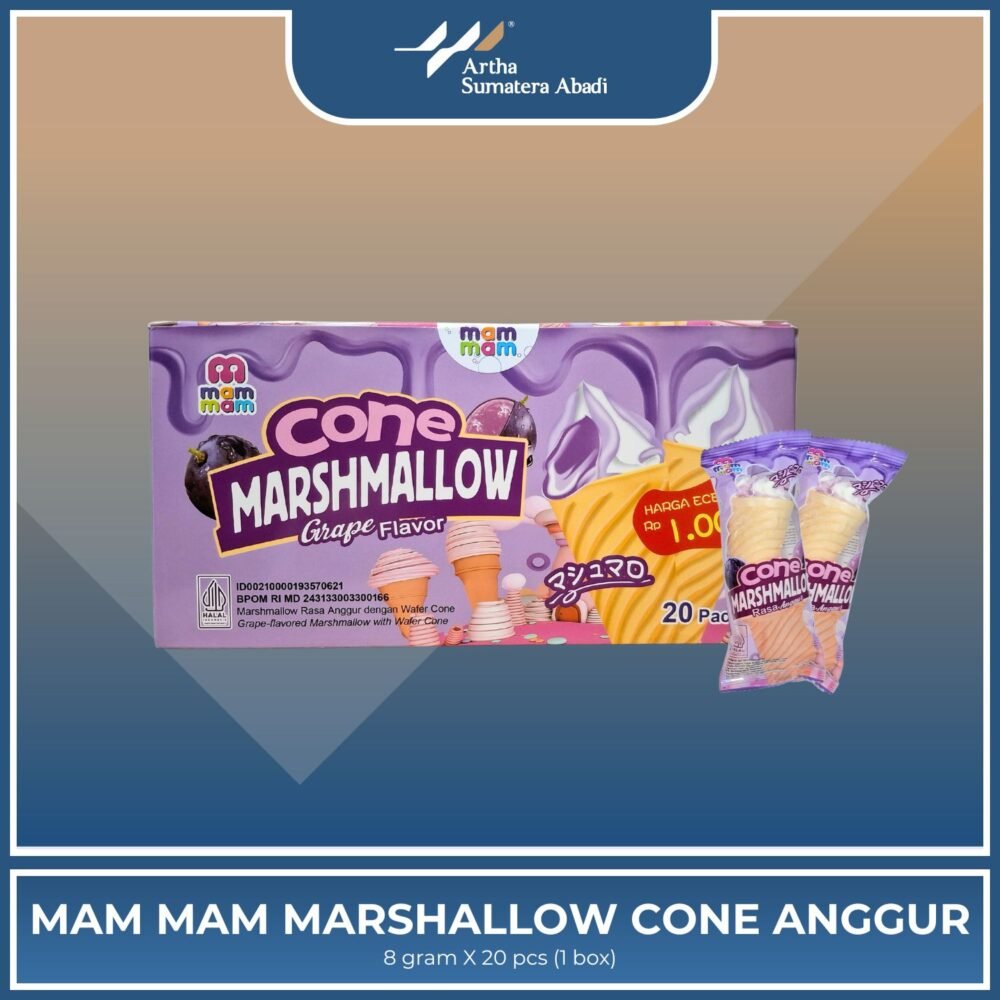 MAM MAM MARSHALLOW CONE Anggur 6X20X8G