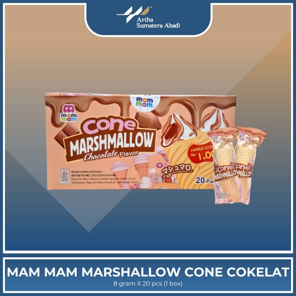MAM MAM MARSHALLOW CONE Cokelat 6X20X8G